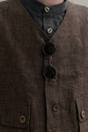 Aviva Jifei Xue single buckle vest SS23-SBCV-ACP bronze color PAJX3